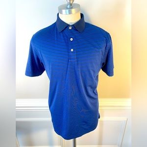 Peter Millar Summer Comfort Mens Striped Golf Polo Shirt Size M Medium(94)